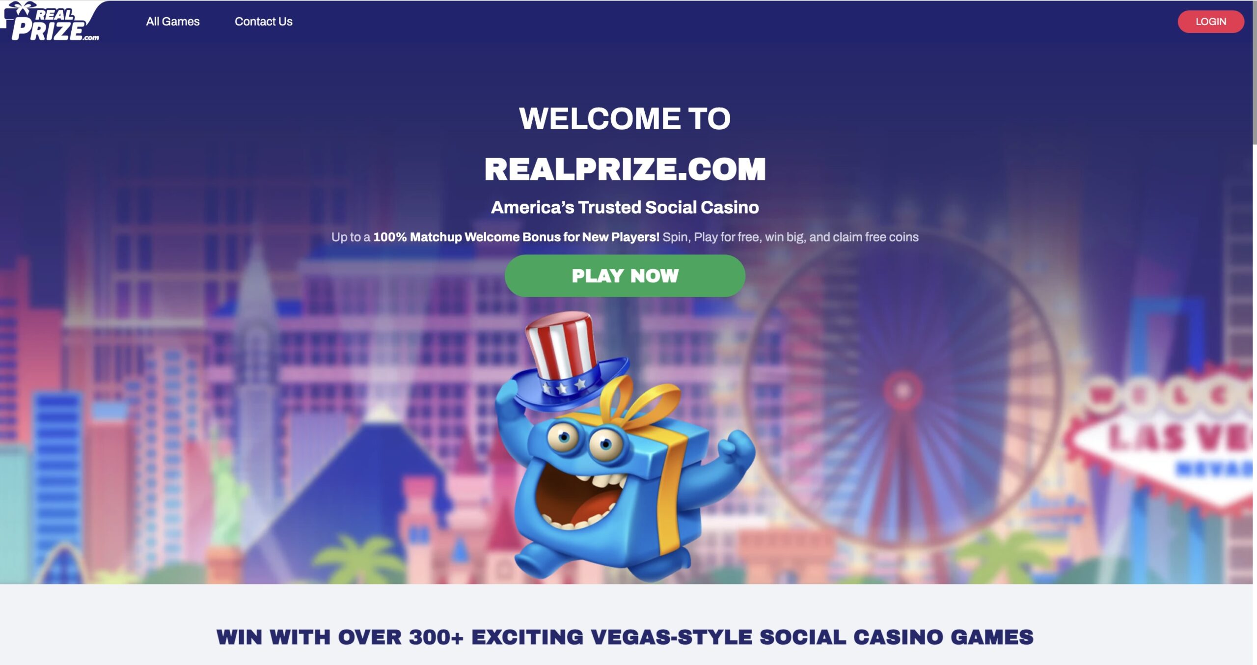 Real Prize Casino Registration Page