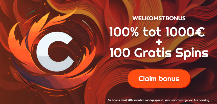 Banner met informatie over welkomstbonus aangeboden door Cusco Casino